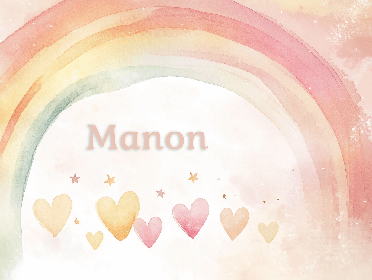 Papier Peint Prénom Aquarelle