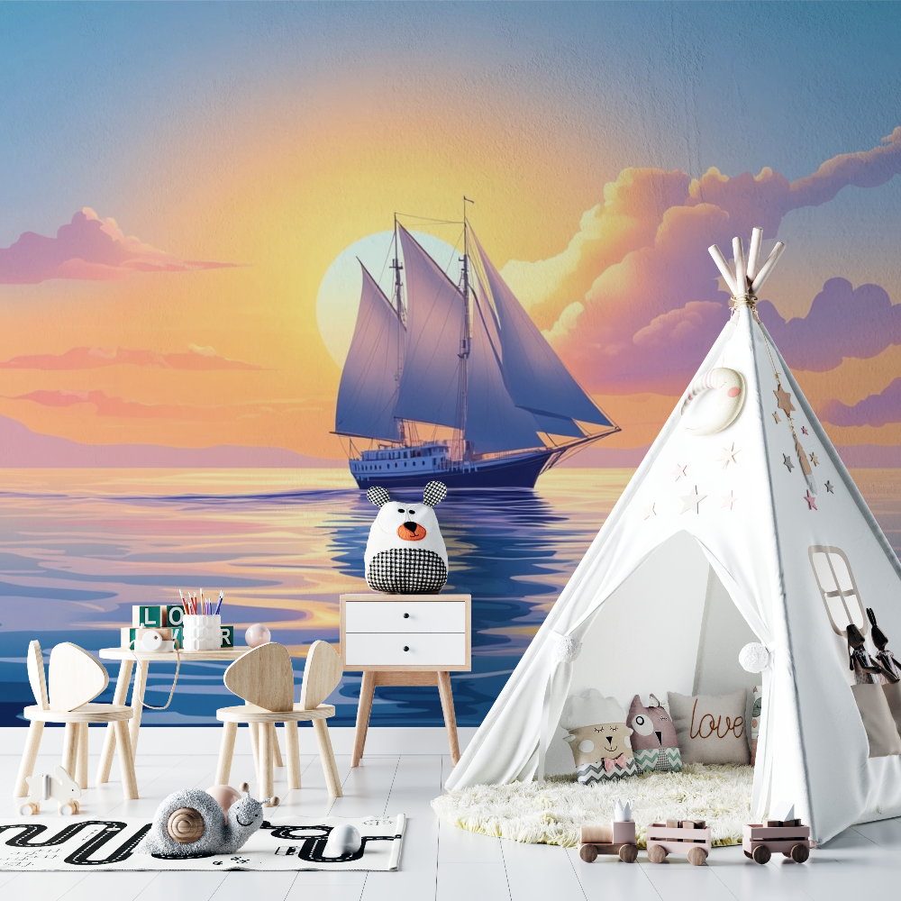 Papier peint marin reve dhorizon chambre bebe