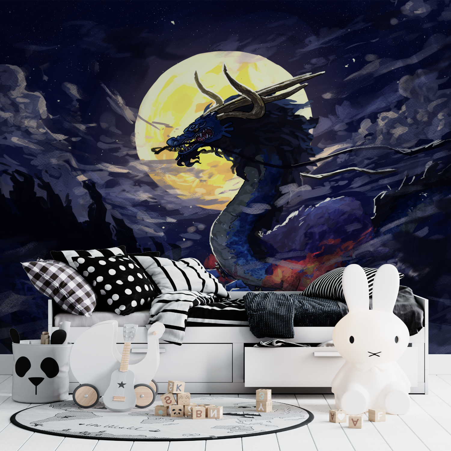 Papier Peint One Piece Dragon - mur panoramique