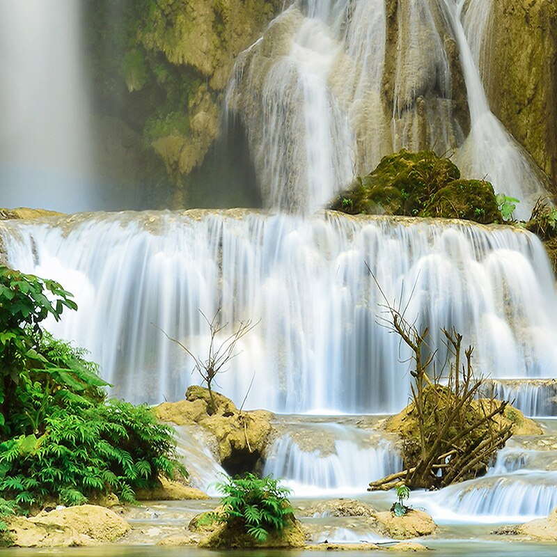 Waterfall Landscape 3D Non-woven TV Background Photo