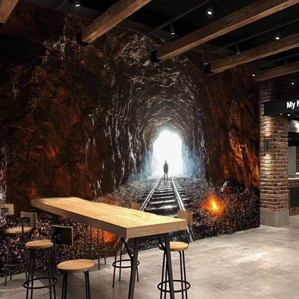 Papier Peint Mural Industriel Vintage