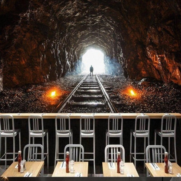 Papier Peint Mural Industriel Vintage