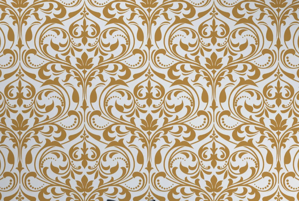 Gold baroque wallpaper