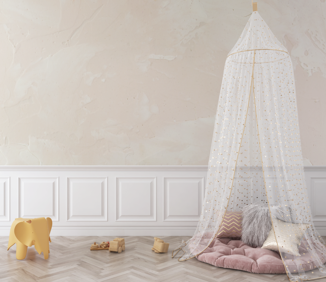 Papier peint bébé tons neutres - bebe