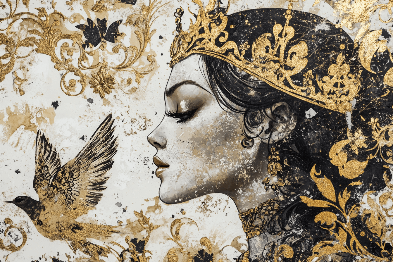 Papier Peint Princesse Dorée