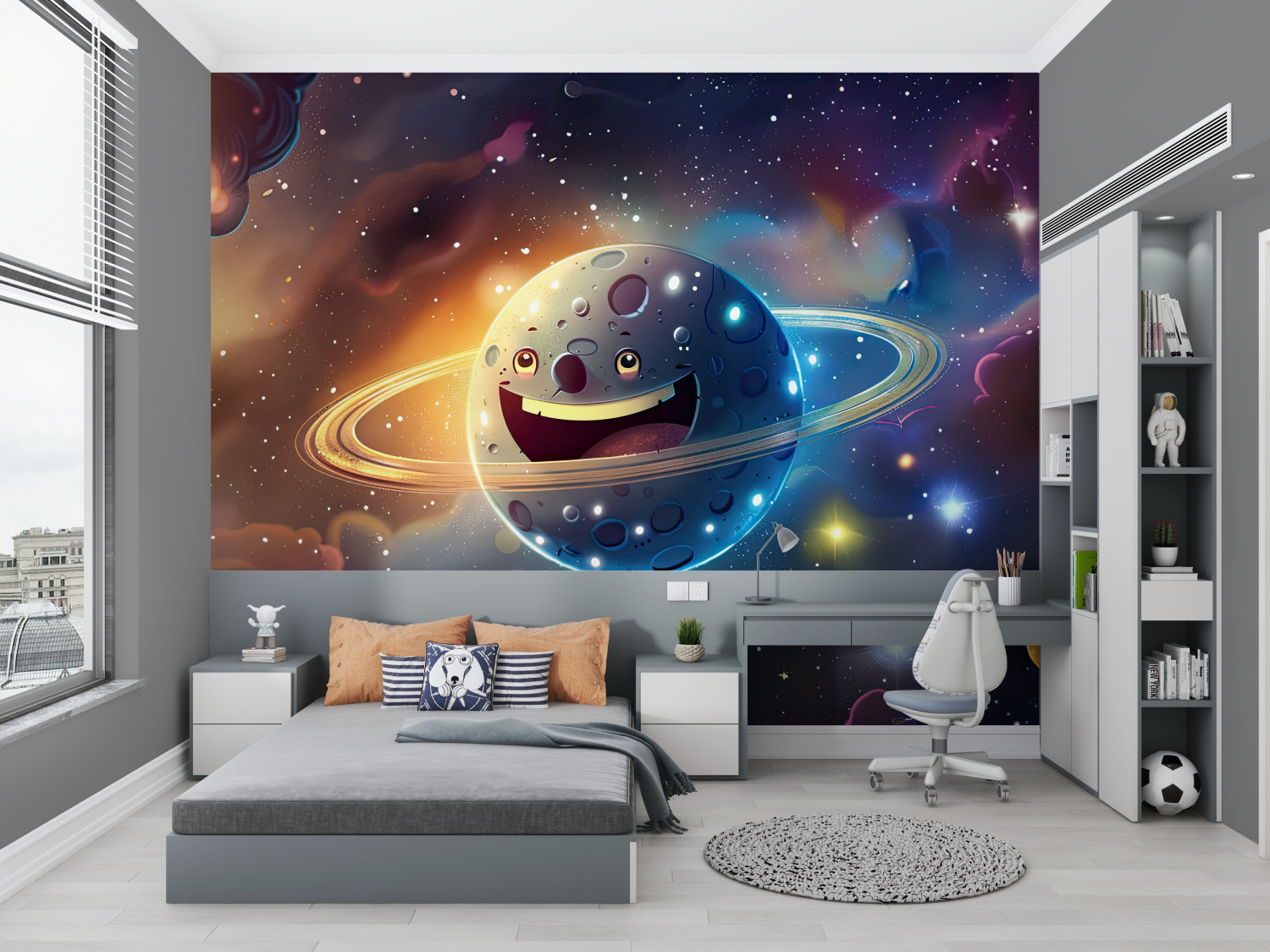 Papier peint 3d espace chambre petit