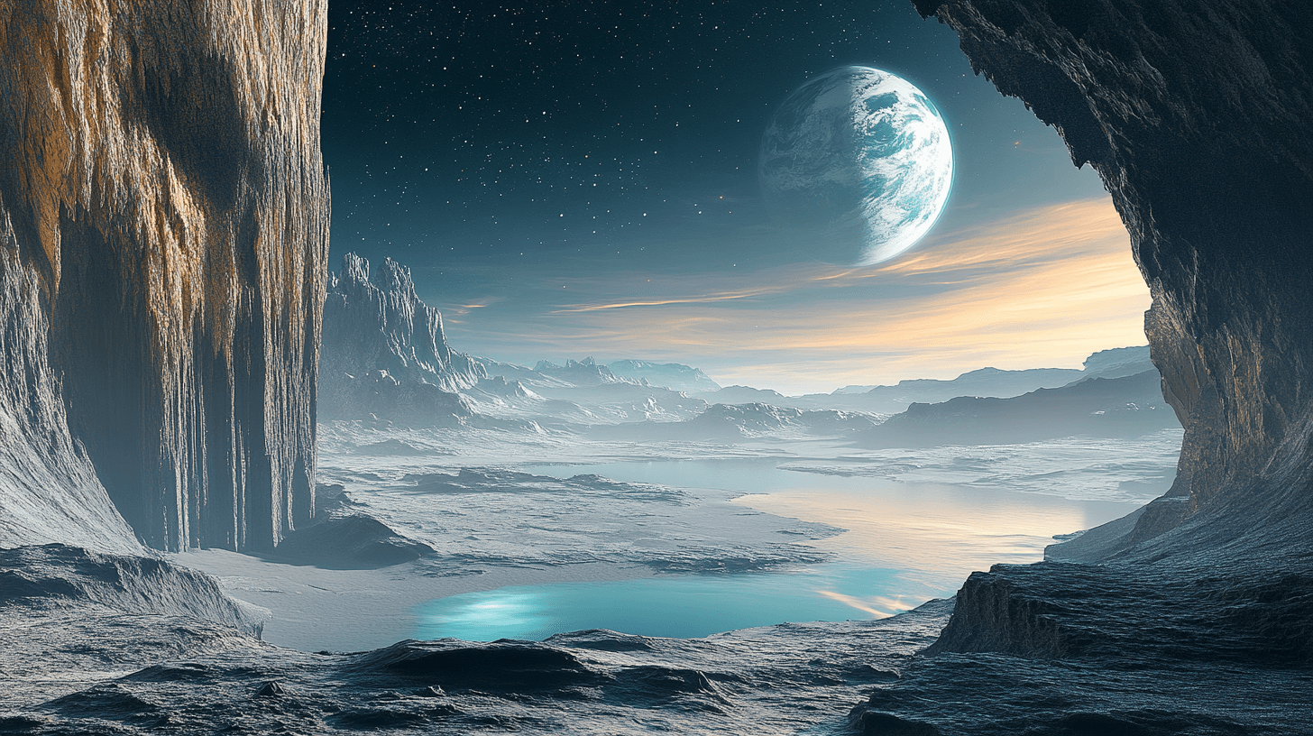 Papier Peint Vue Sur Une Planète