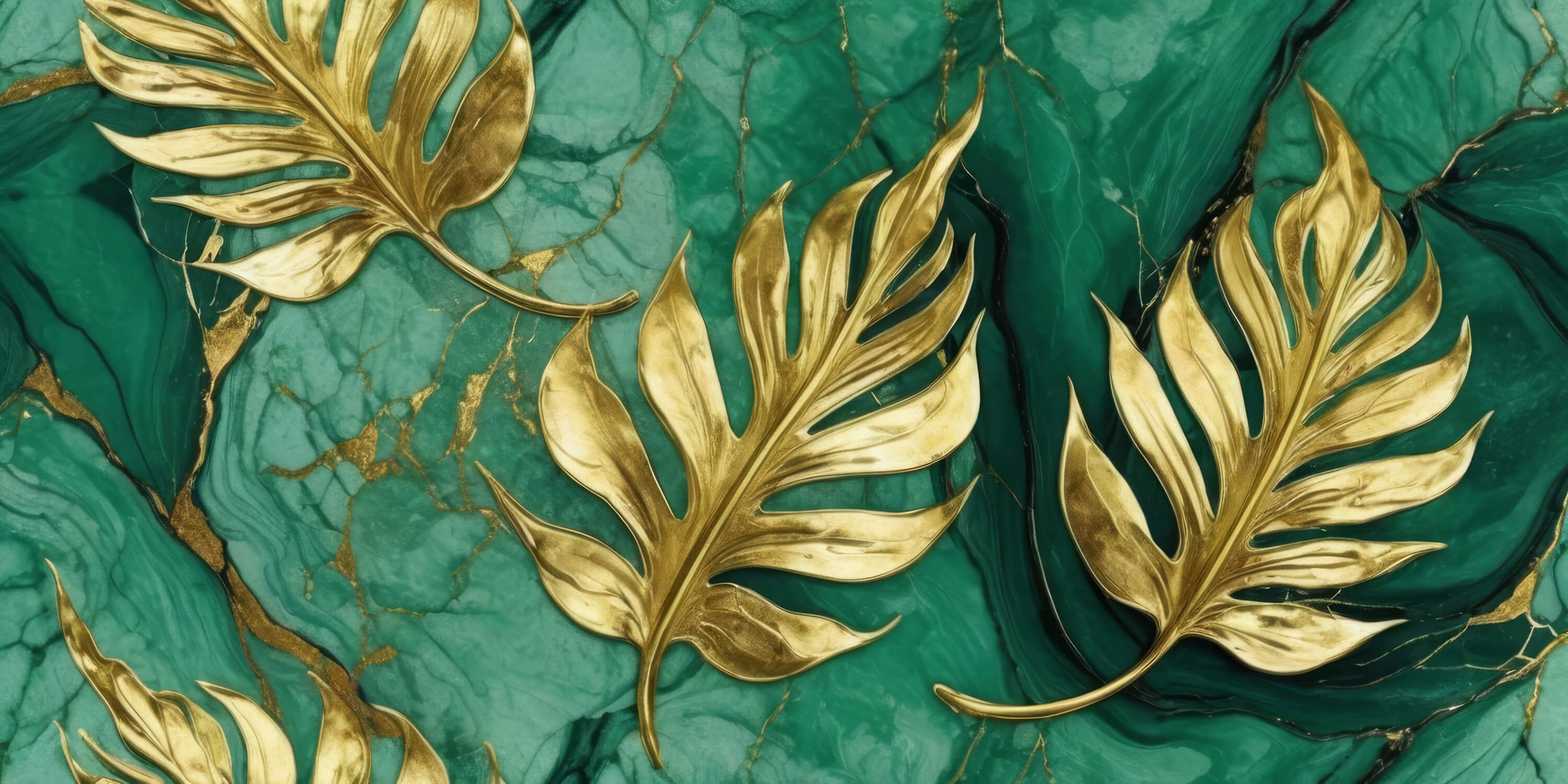 Papier Peint Art Déco Vert