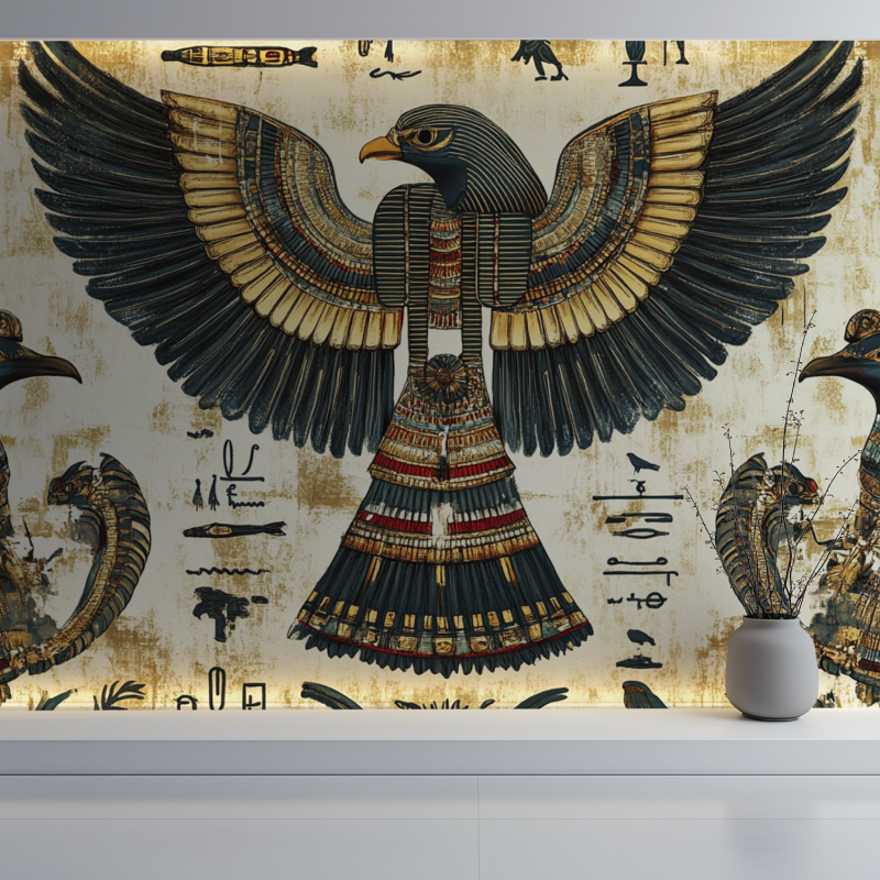 Papier peint vintage osiris mur blanc