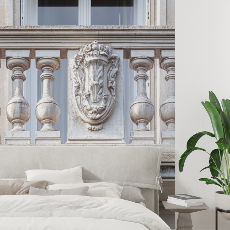 Papier peint trompe loeil haussmannien tapisserie tendance