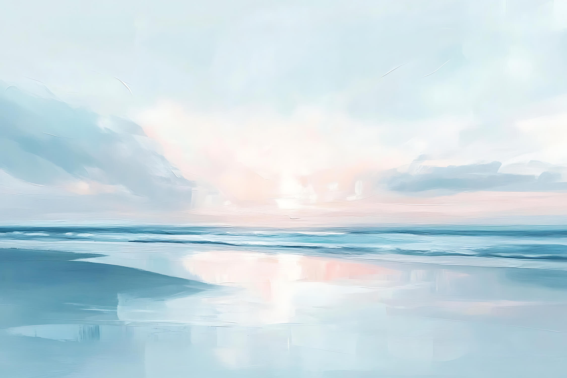 Papier Peint Aquarelle Mer Trompe L_Oeil