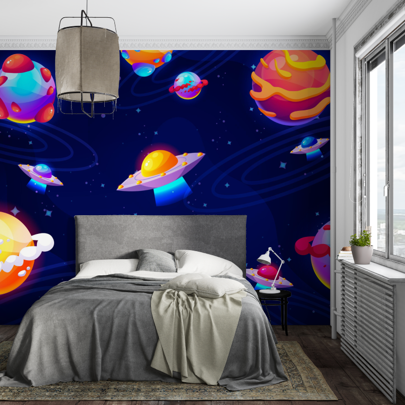 Papier peint astronomie espace piece ados