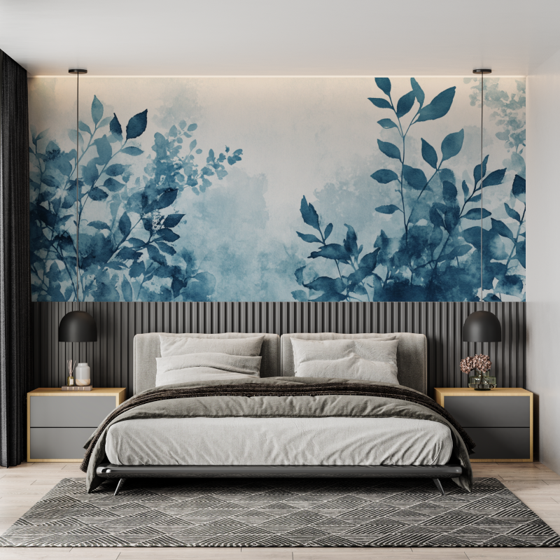 Papier peint aquarelle plantes ...et naturelles mural adulte