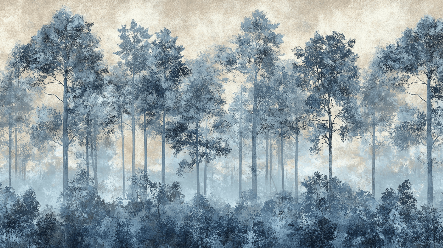 Papier Peint Vintage Forêt