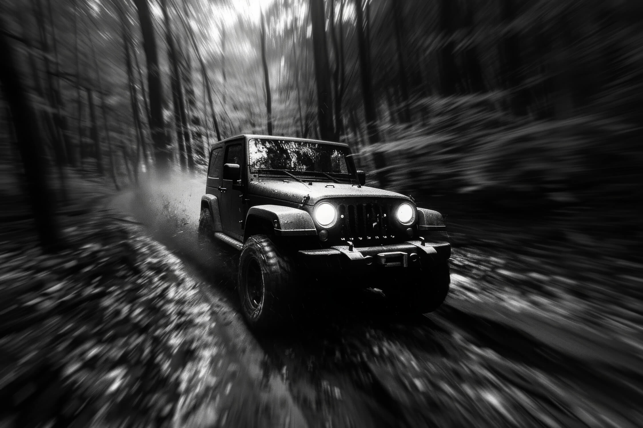 Papier Peint Photo Voiture Noir Et Blanc