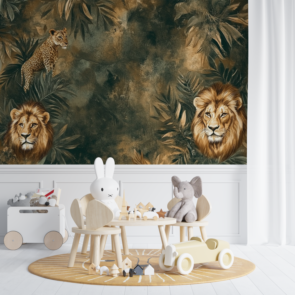 Papier peint effet 3d chambre de bebe