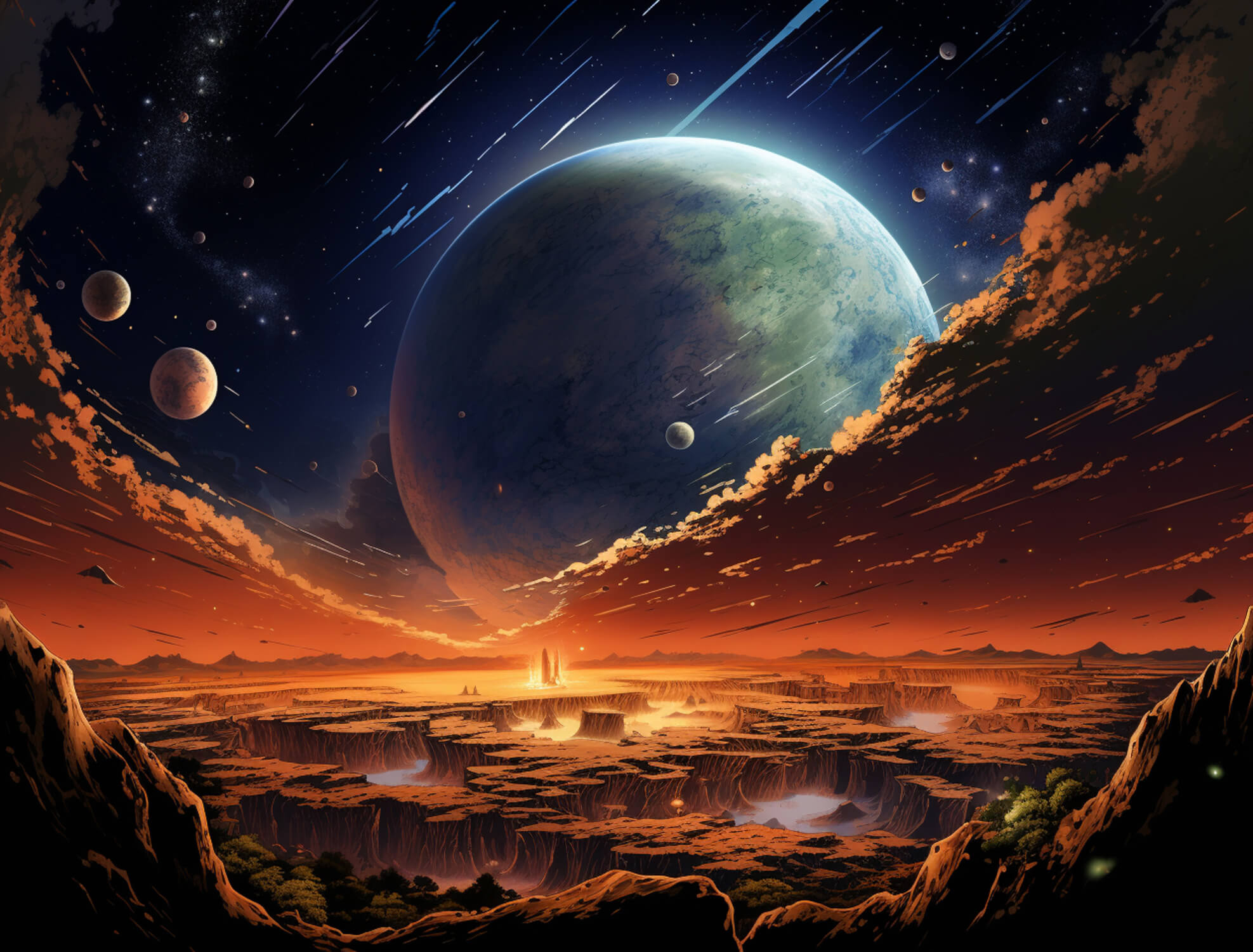 Papier Peint Trompe L'Oeil Espace