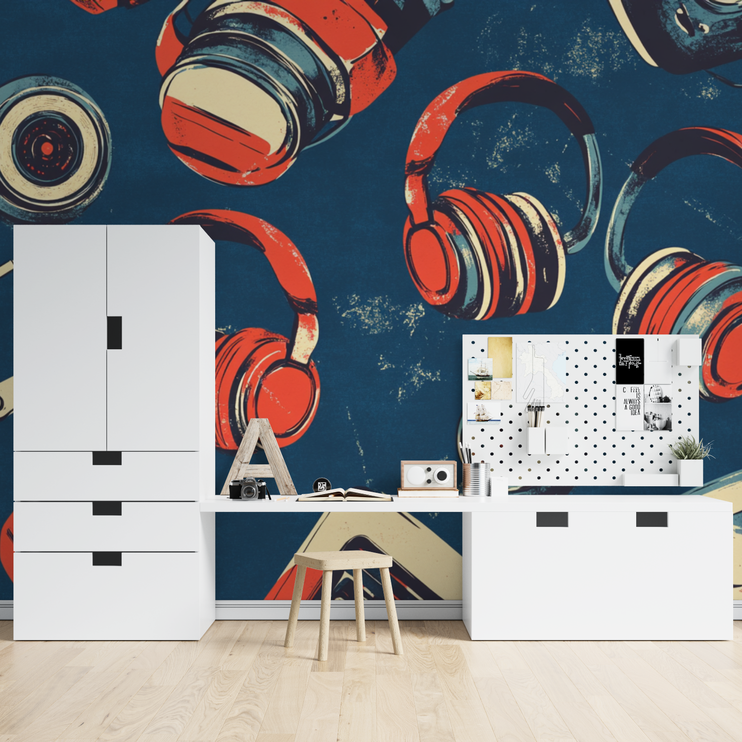 Papier peint casque de jeu retro tapisserie spiderman