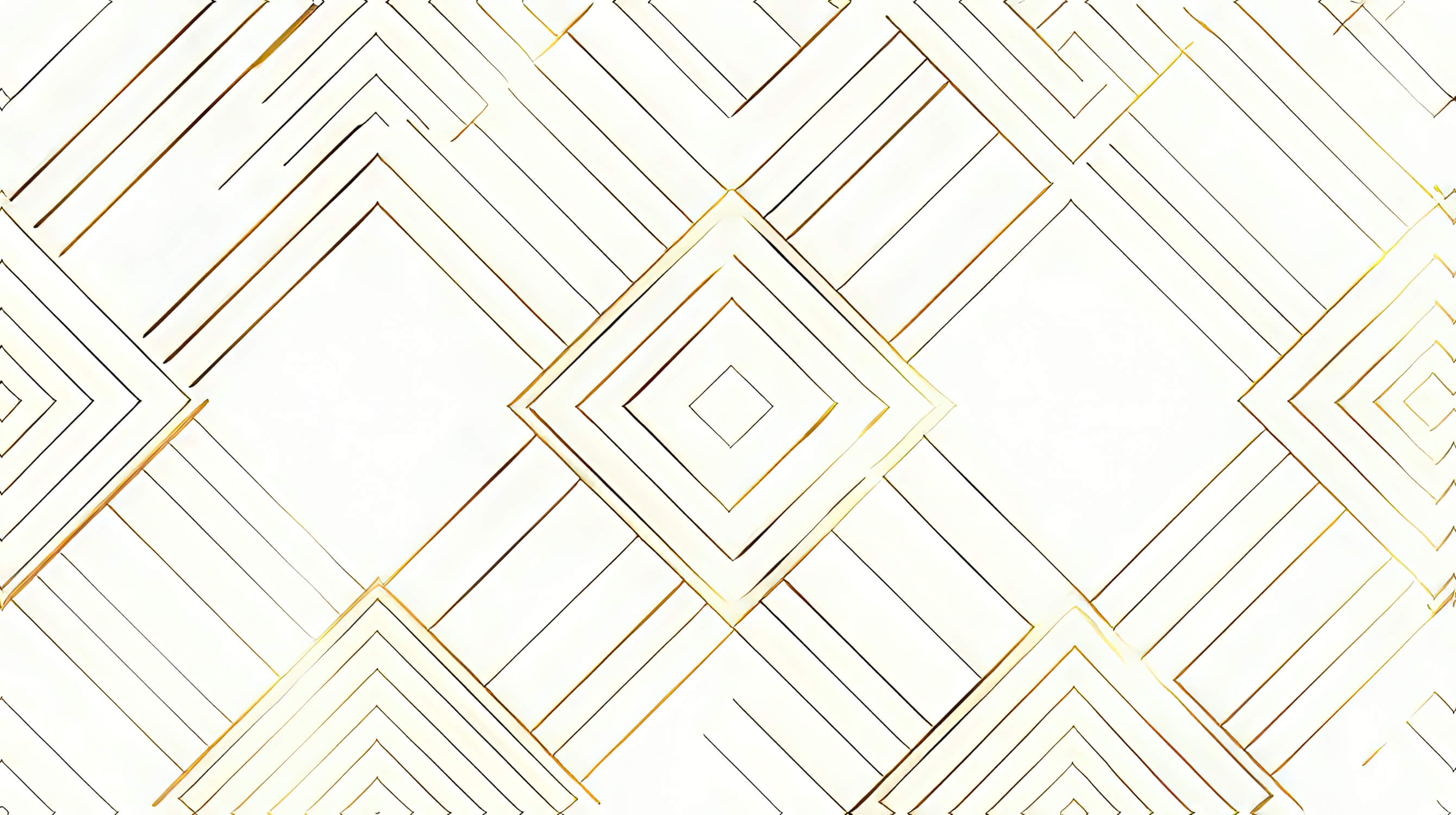 Papier Peint Motif Doré Blanc