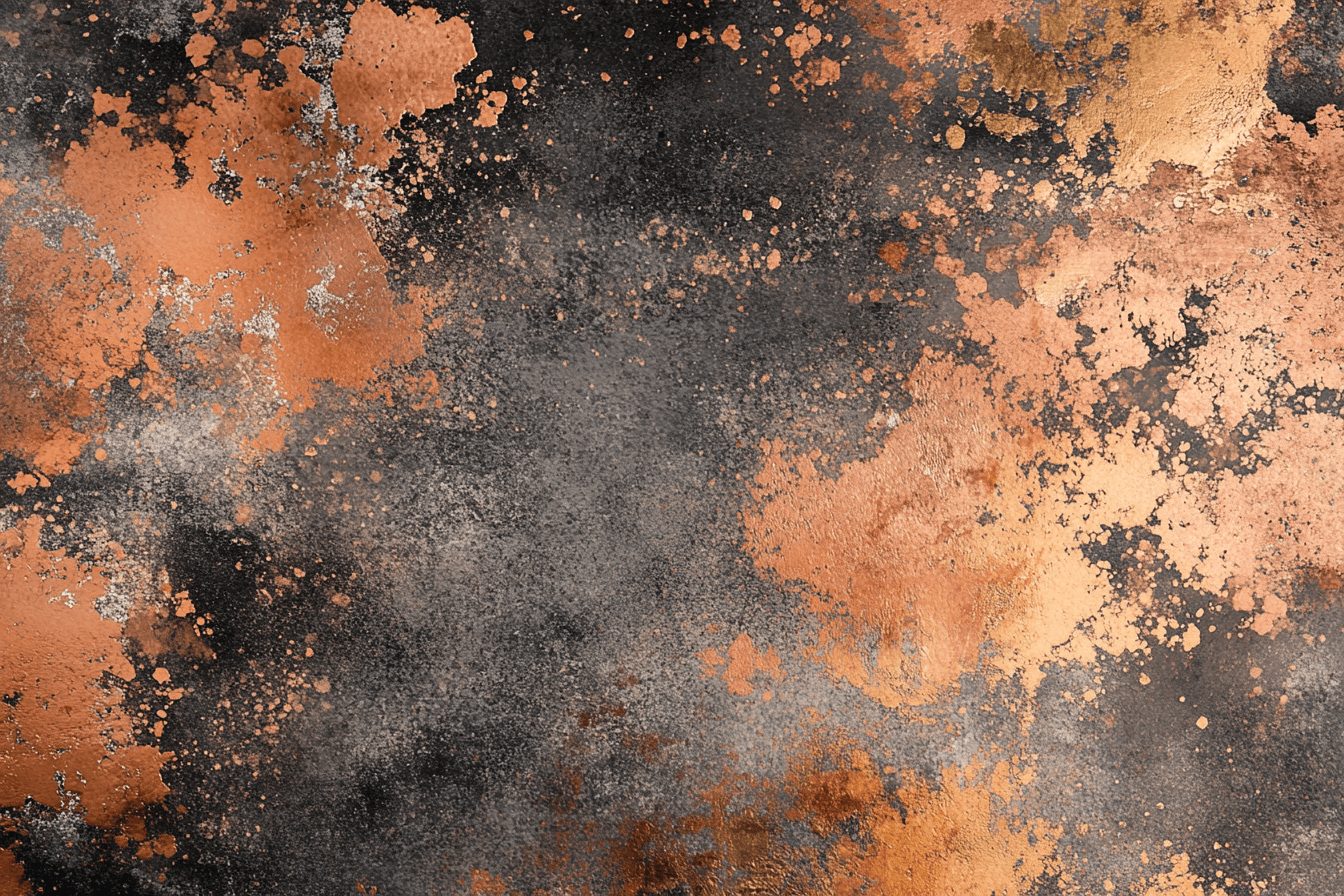 Papier Peint Terracotta Et Cuivre Oxydé