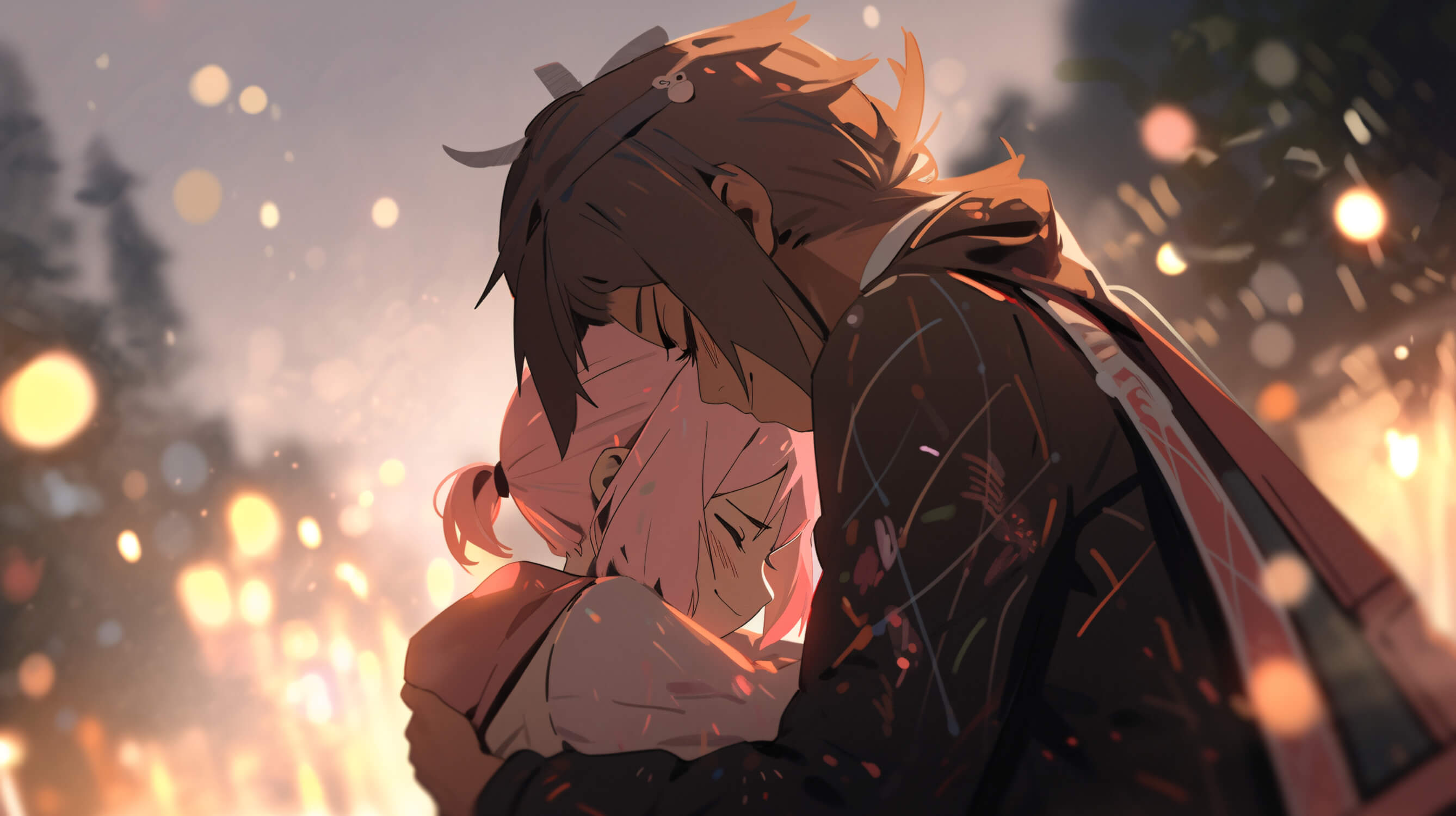 Papier Peint Anime Couple Héros