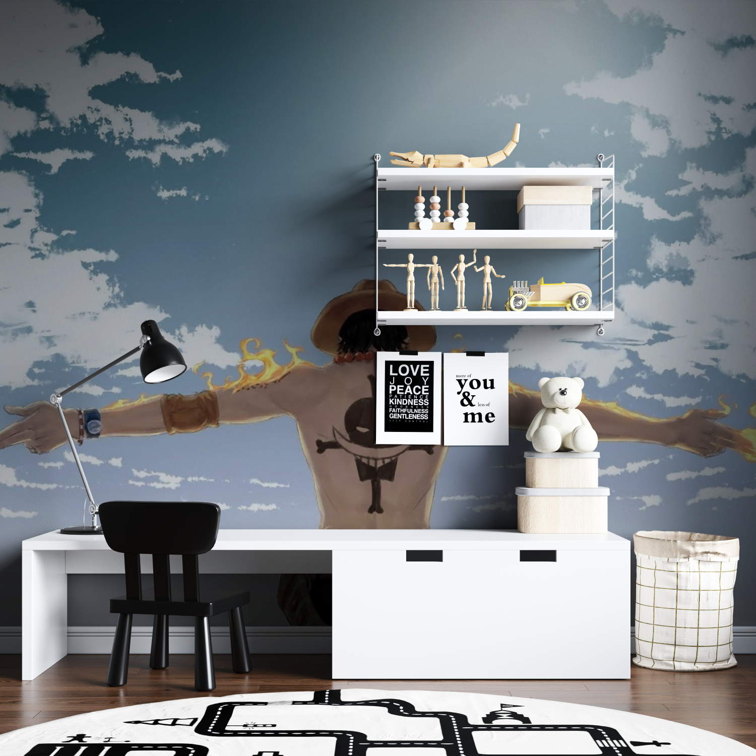 Papier Peint One Piece Nouveau Monde - tapisserie hero