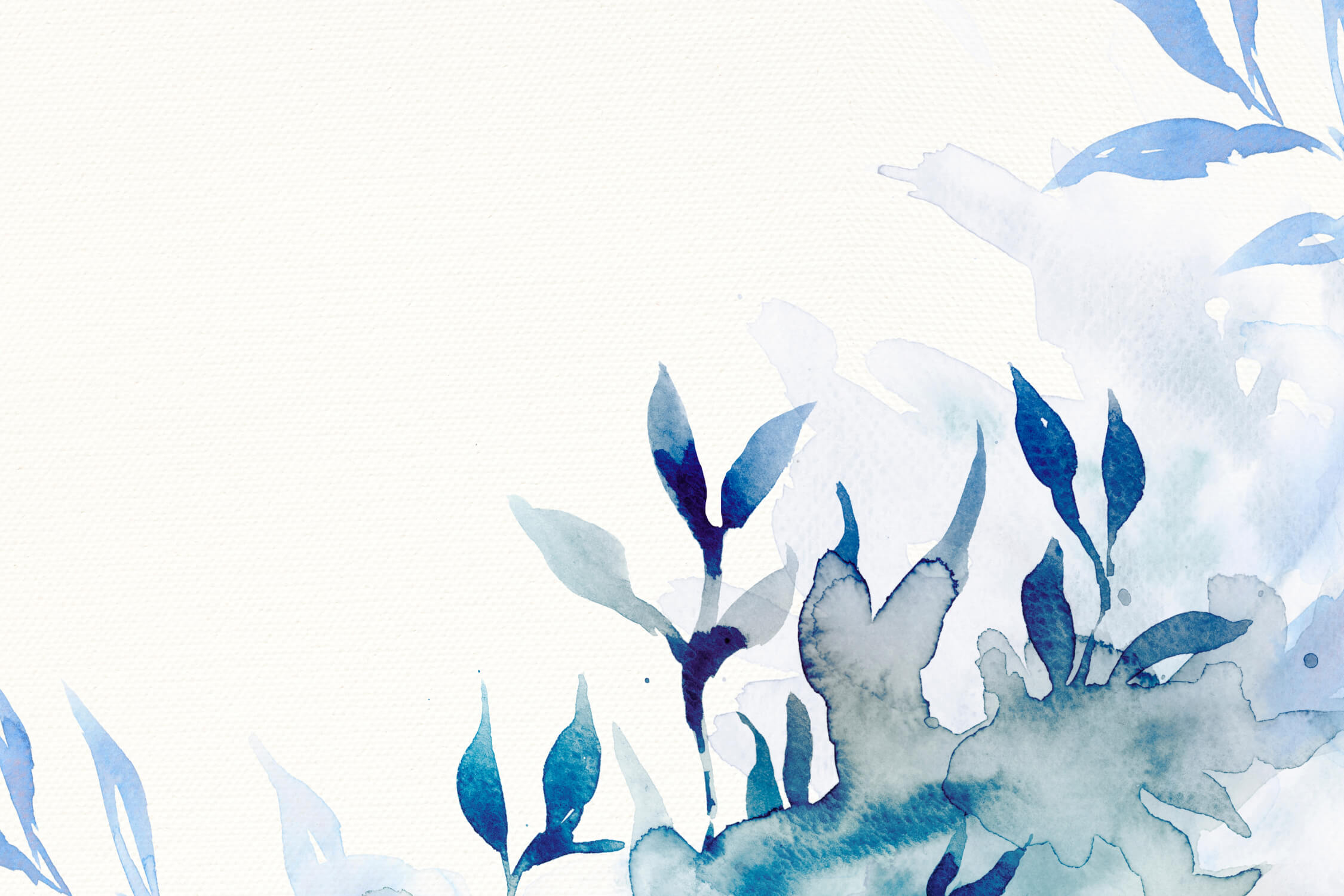 Papier Peint Aquarelle Bleu Naturelle