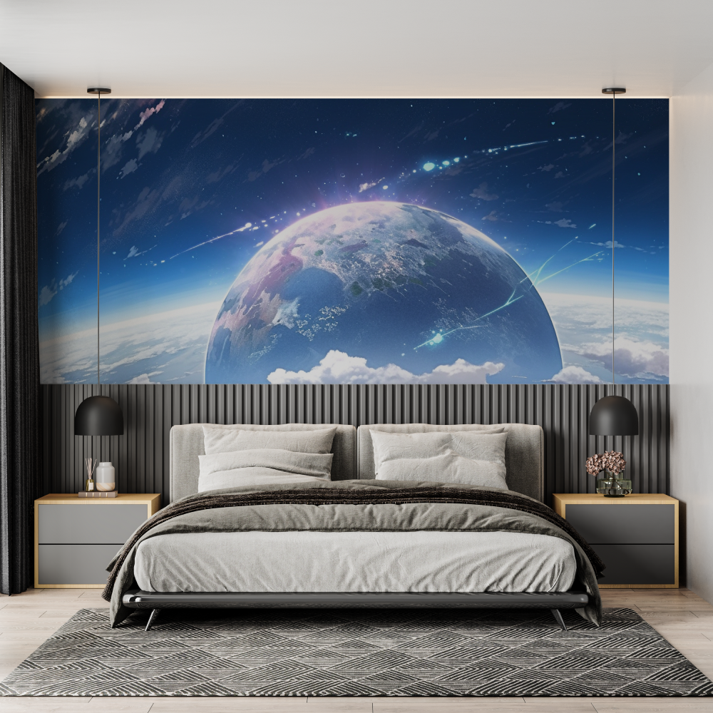 Papier peint theme espace adulte chambre adulte