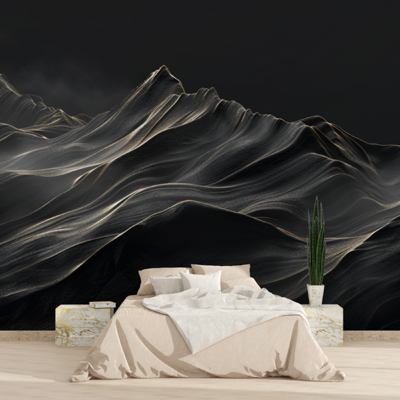 Papier peint intisse dore monta...lanc brume tapisserie 2025