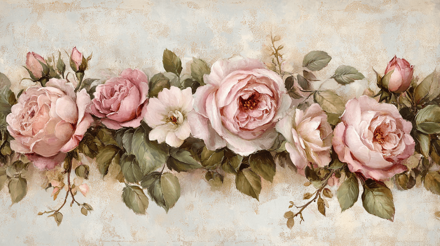 Papier Peint Vintage Fleur