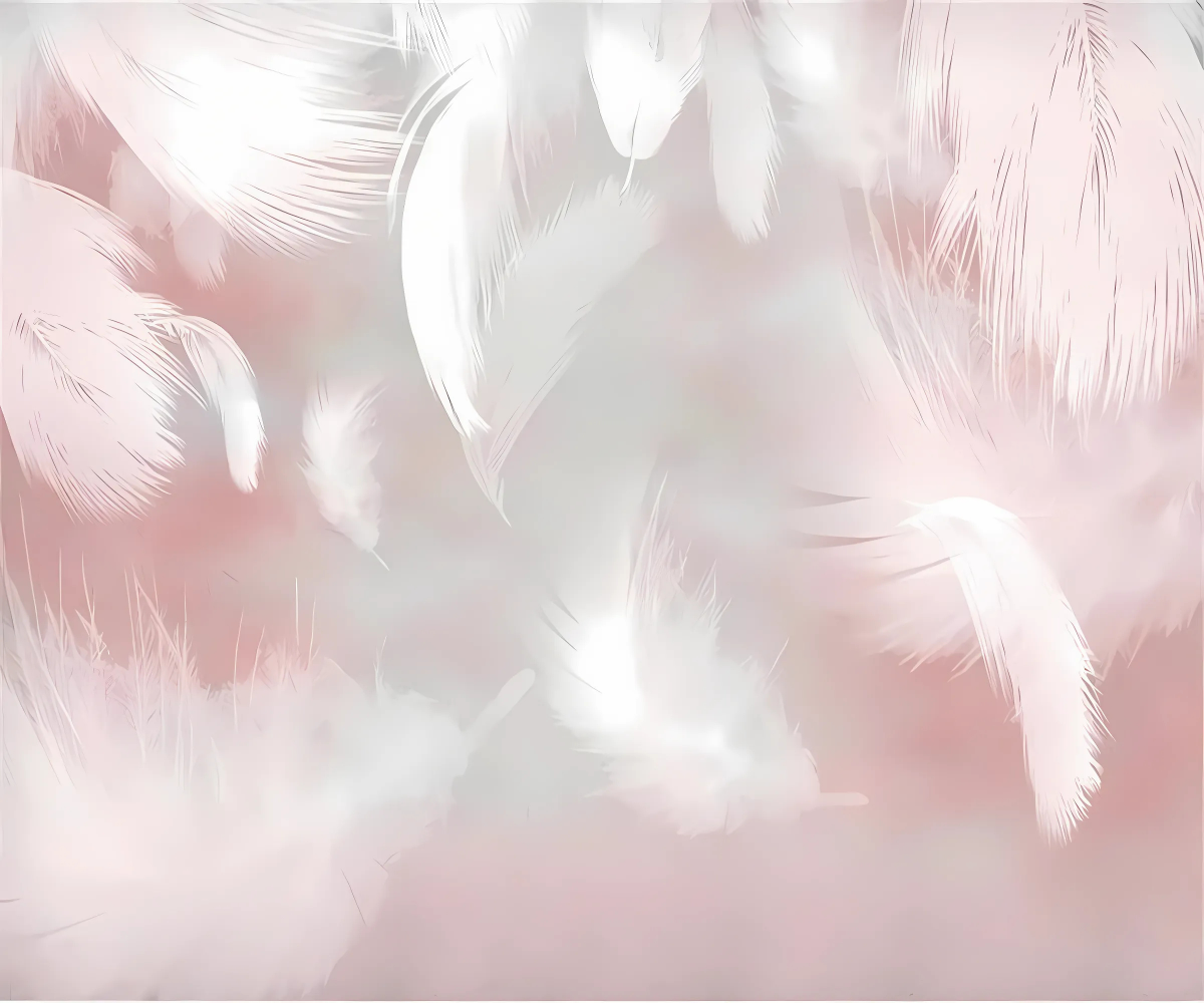 Papier Peint Plume Rose