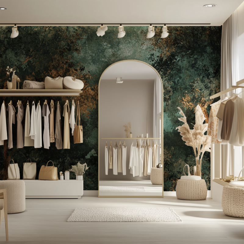 Papier peint arbre balc dressing