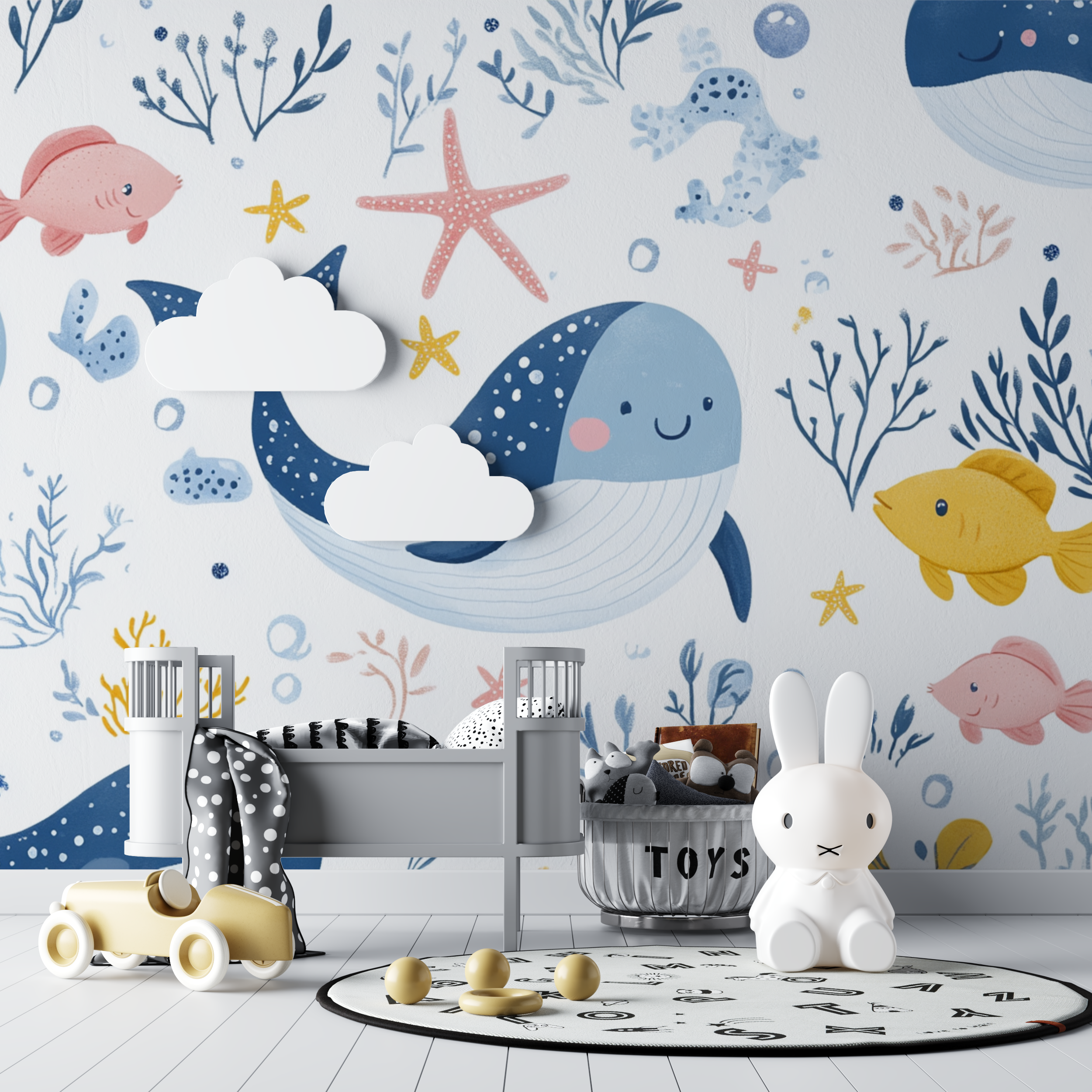 Papier peint marin ocean bebe bebe tipi