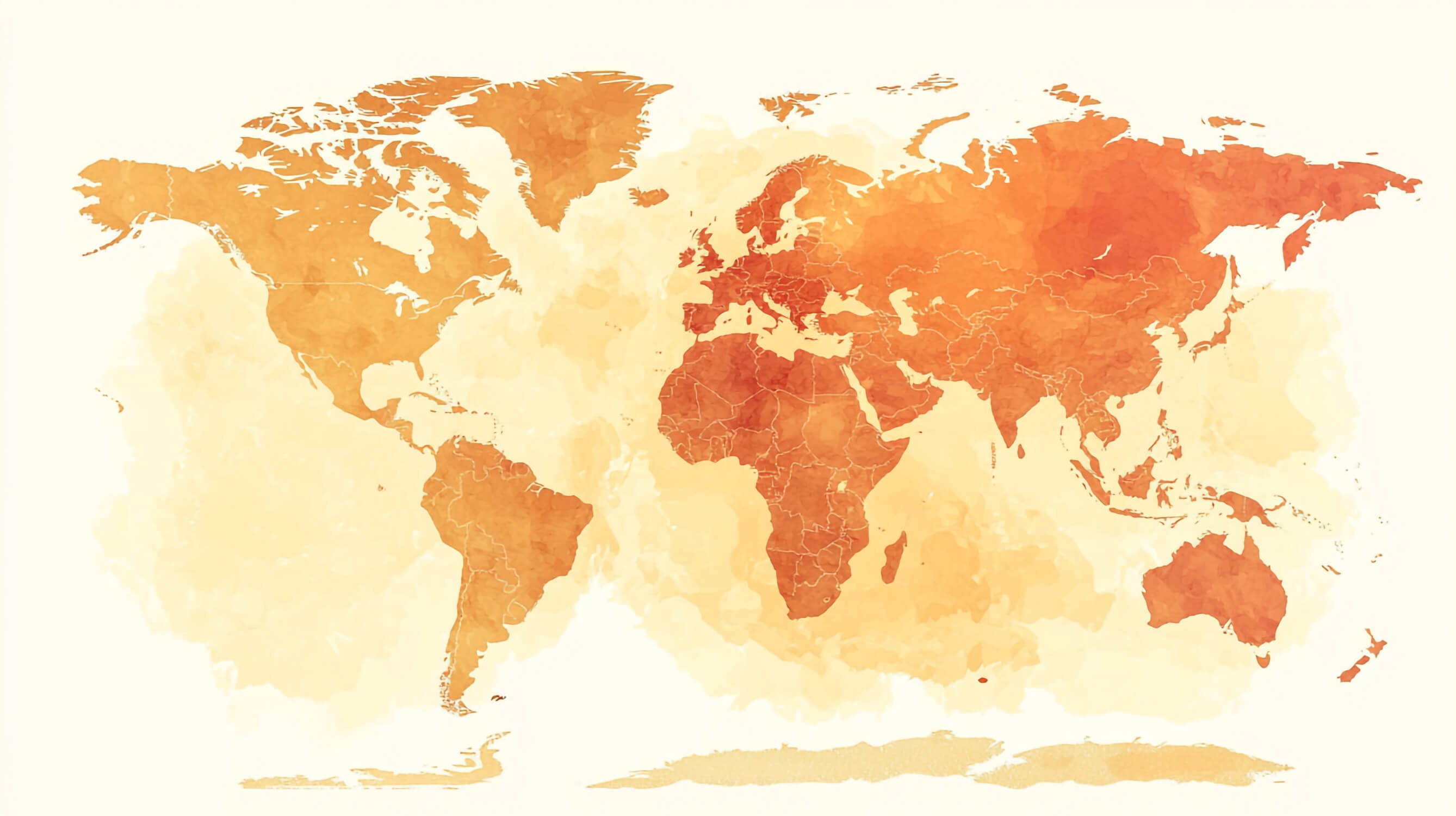 Papier Peint Carte Du Monde Terracotta