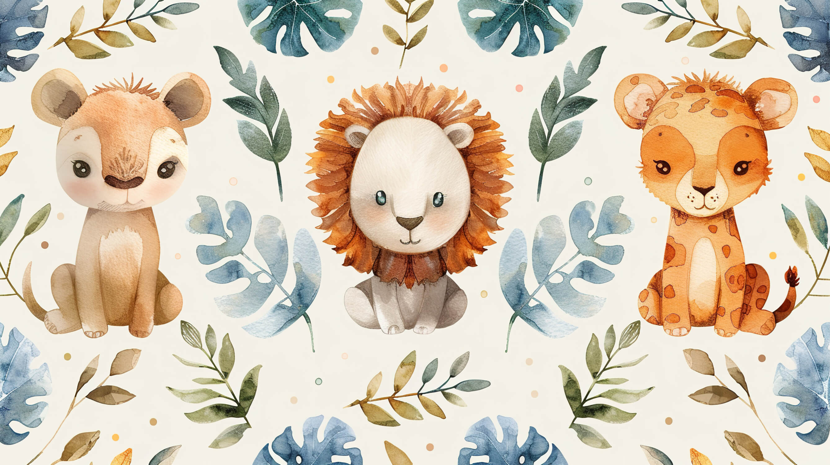 Papier Peint Lion Scandinave