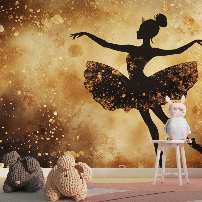 Papier peint princesse ballerin...yale tapisserie pour fille