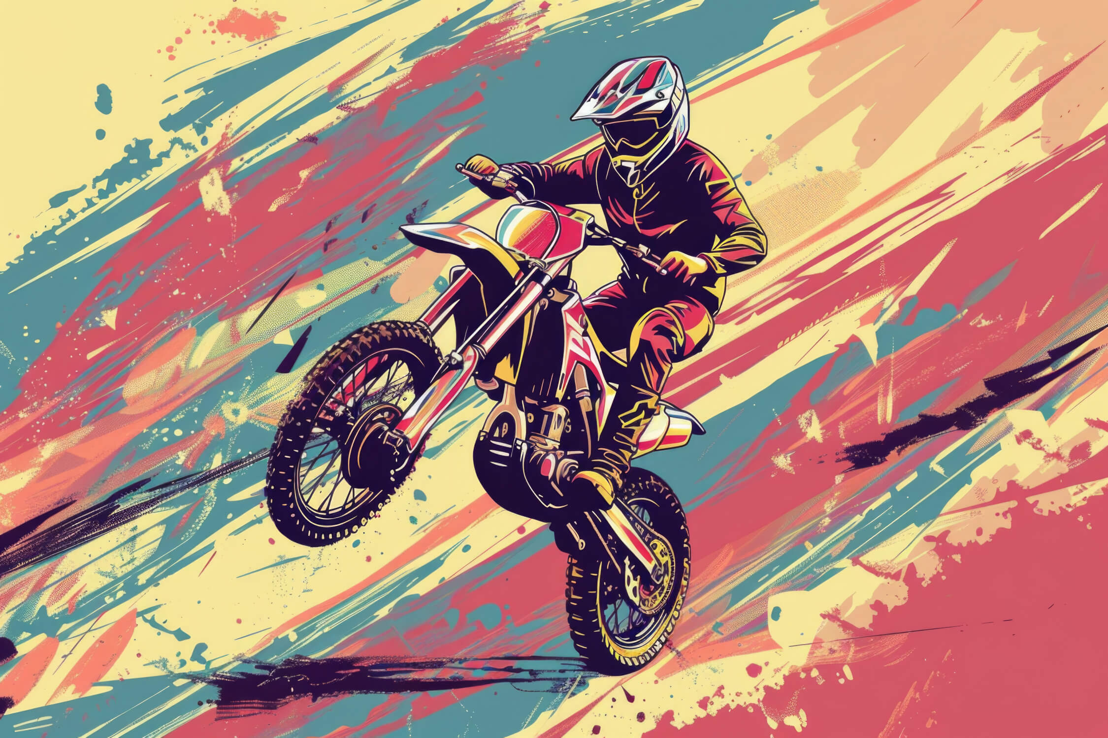 Frise Papier Peint Moto Cross