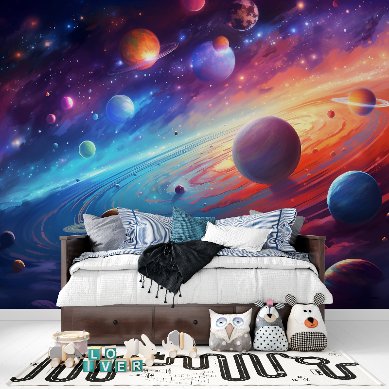 Papier peint poster espace fantastique tapisserie pour ado