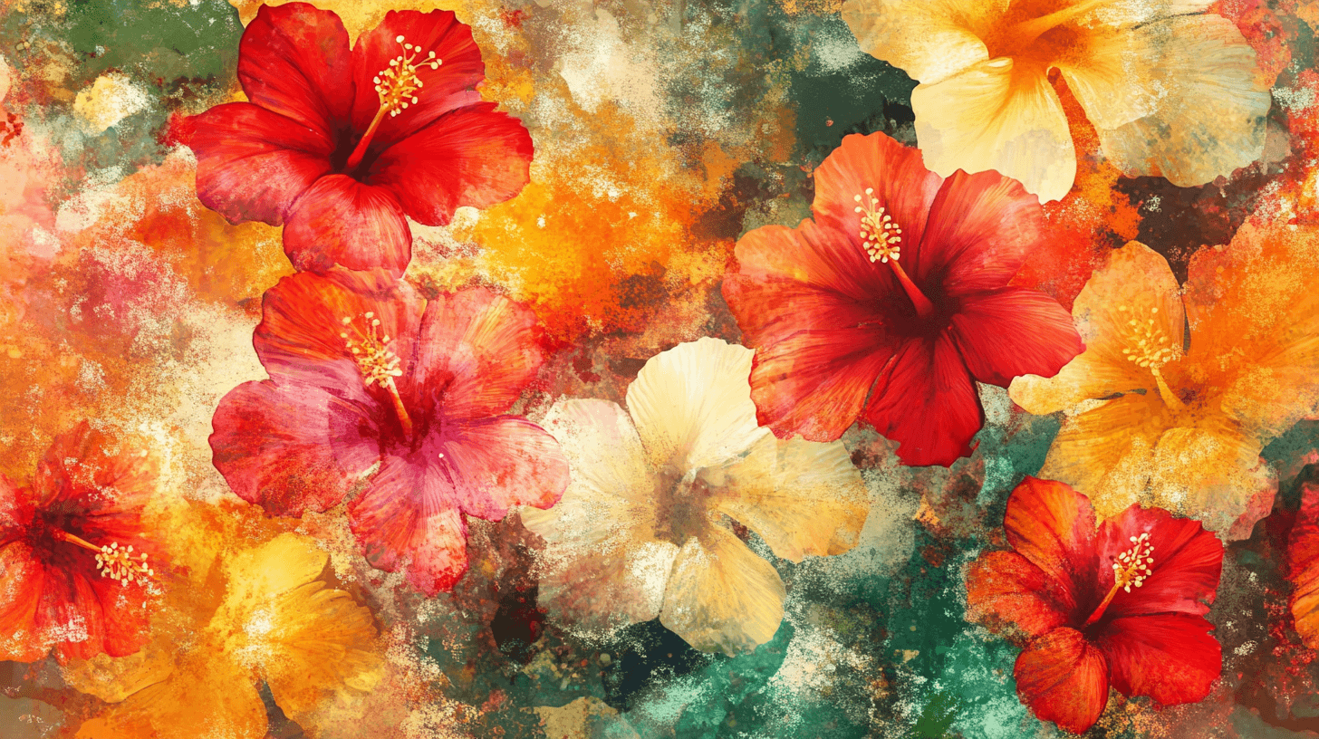 Papier Peint Fleur Hawaienne