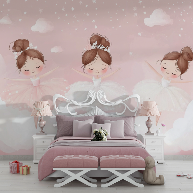 Papier peint danseuses fille chambre filles