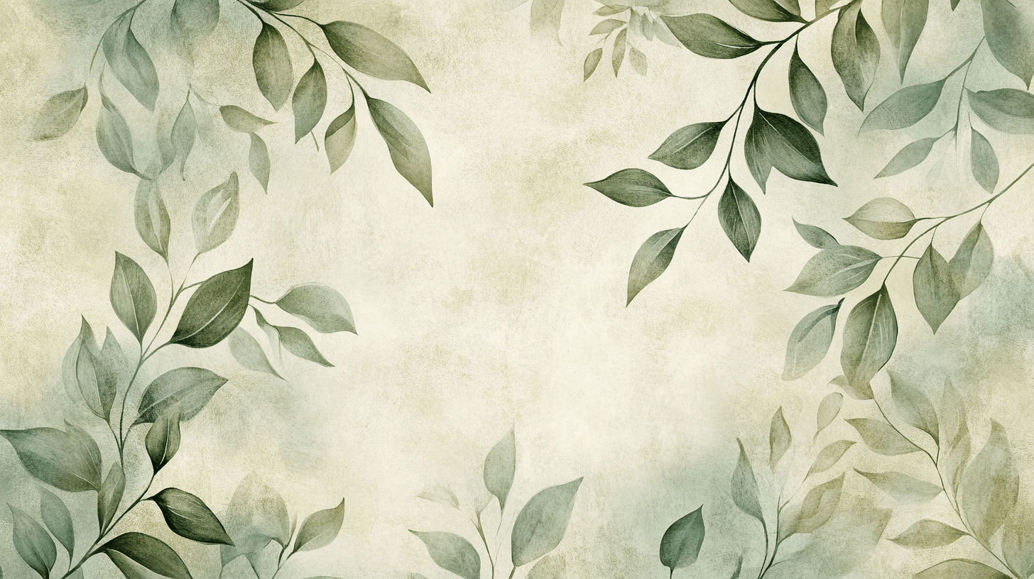 Papier Peint Vintage Feuilles
