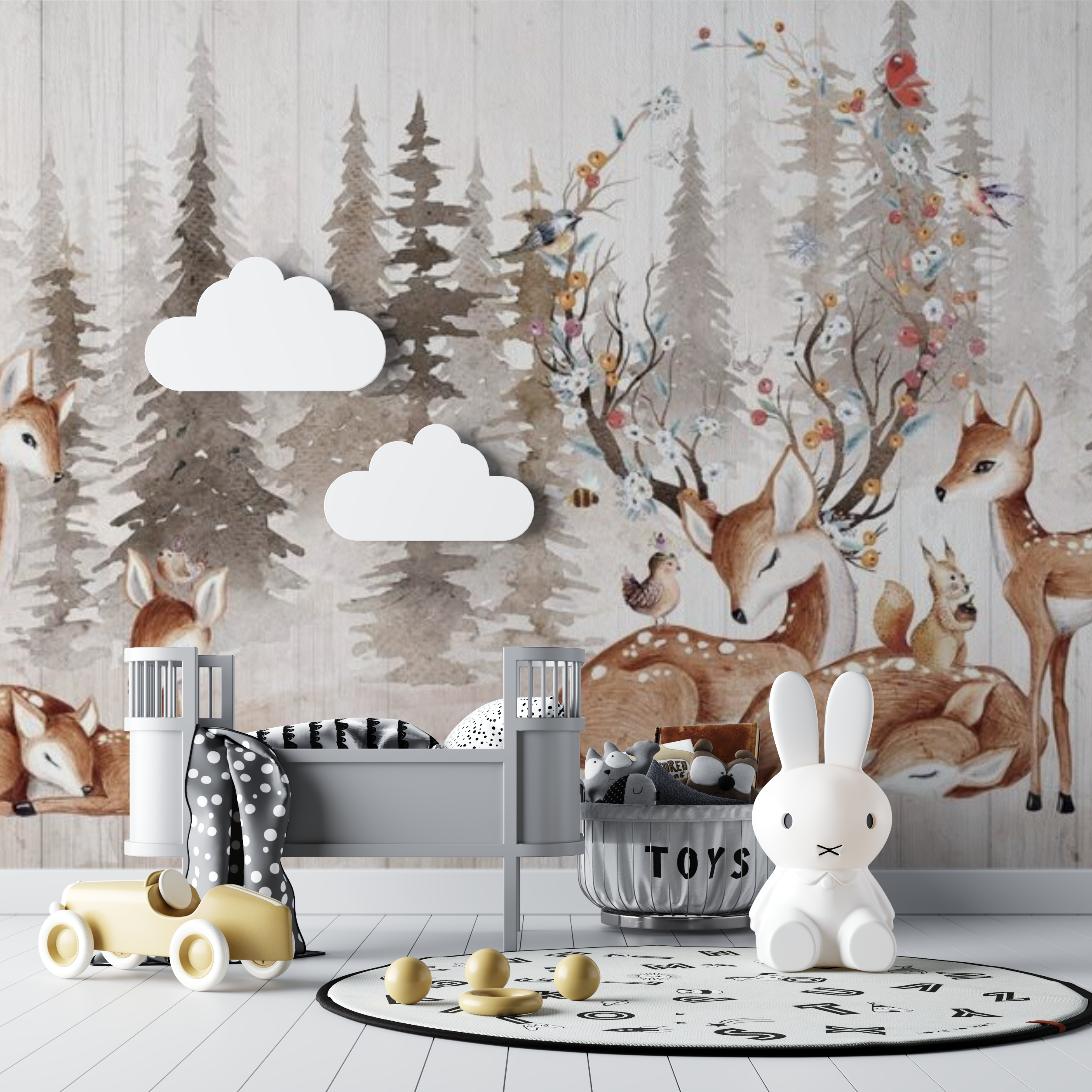 Forest Cerf Wallpaper