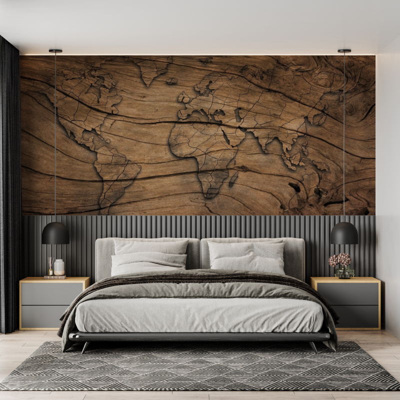 Wooden effect card wallpaper