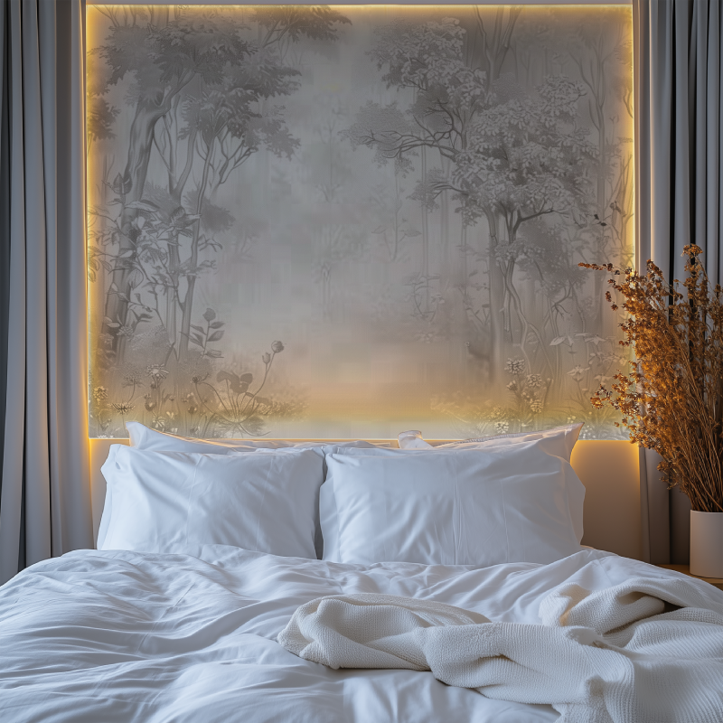 Trendy Sepia Forest Wallpaper