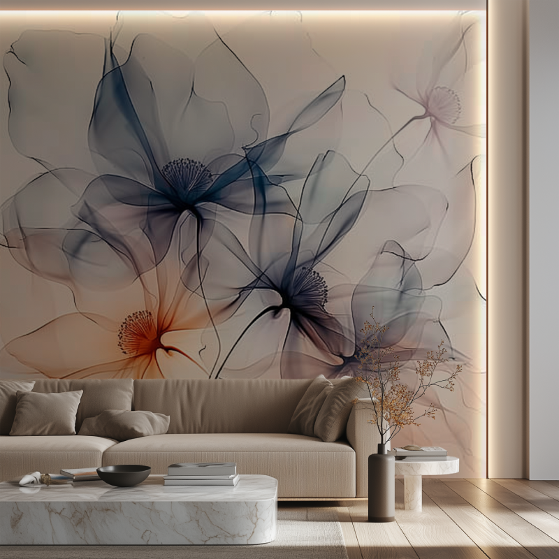 Pretty Watercolor Flowers Wallpaper