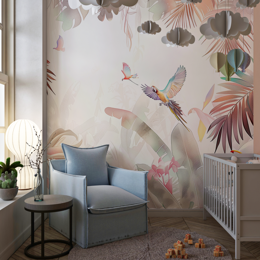 Pink Jungle Wallpaper