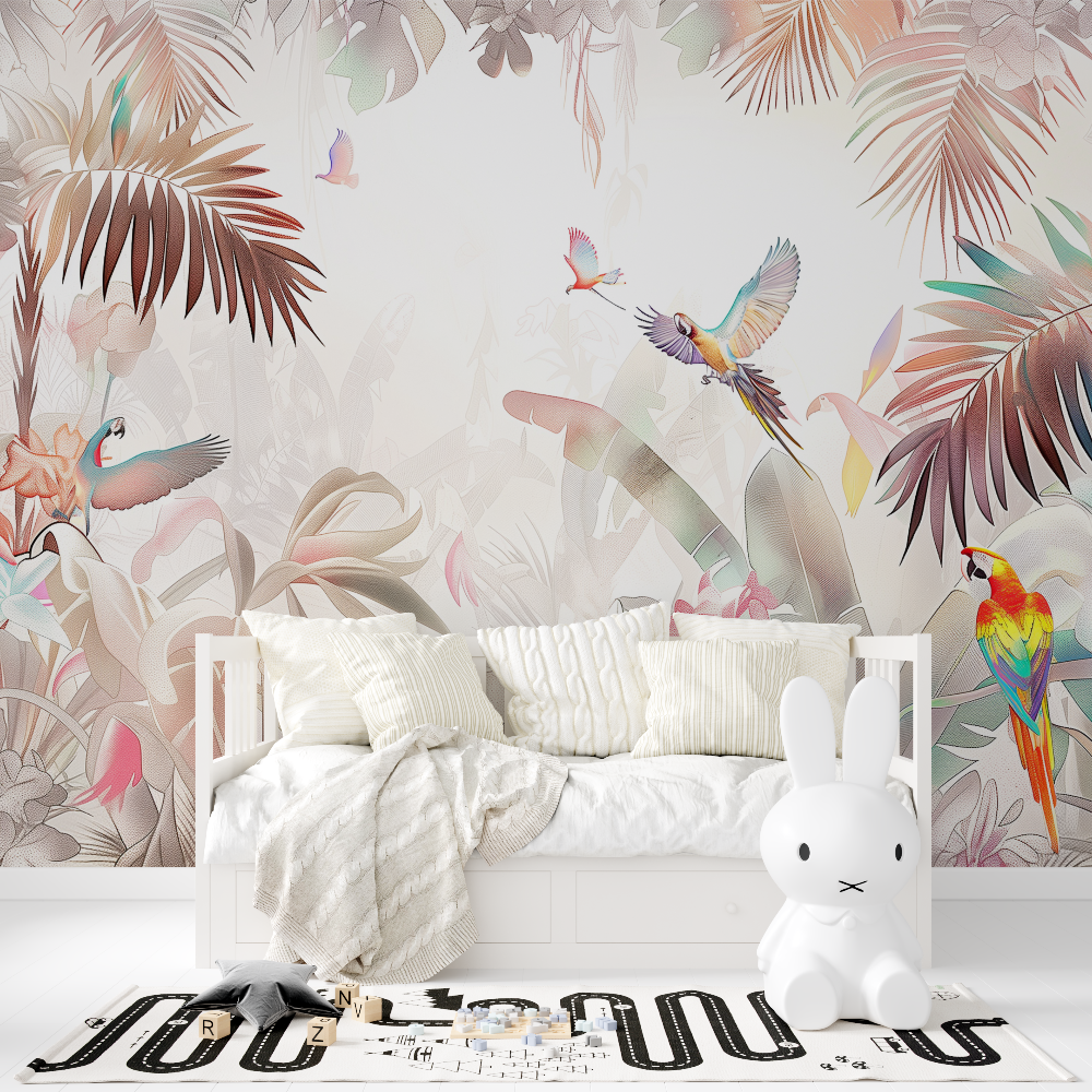 Pink Jungle Wallpaper