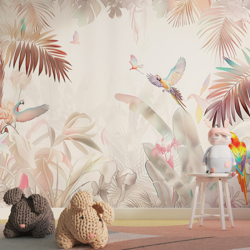 Pink Jungle Wallpaper