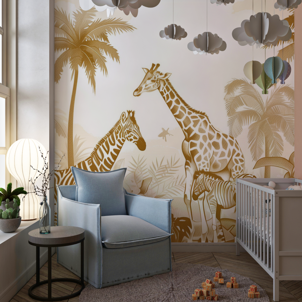 Sepia Jungle Wallpaper