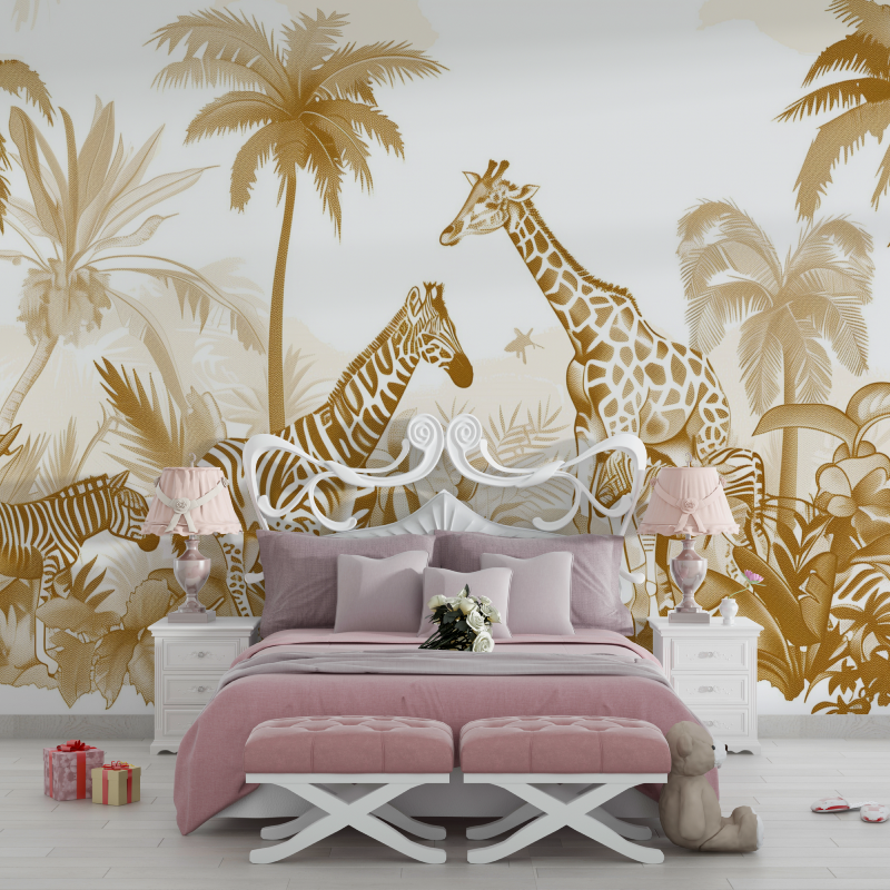 Sepia Jungle Wallpaper